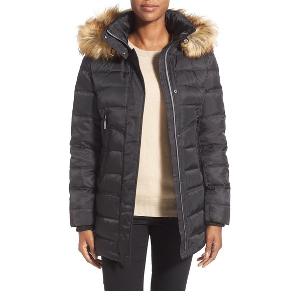 Vince Camuto Down & Feather Parka with Faux Fur - Picture 1 of 8